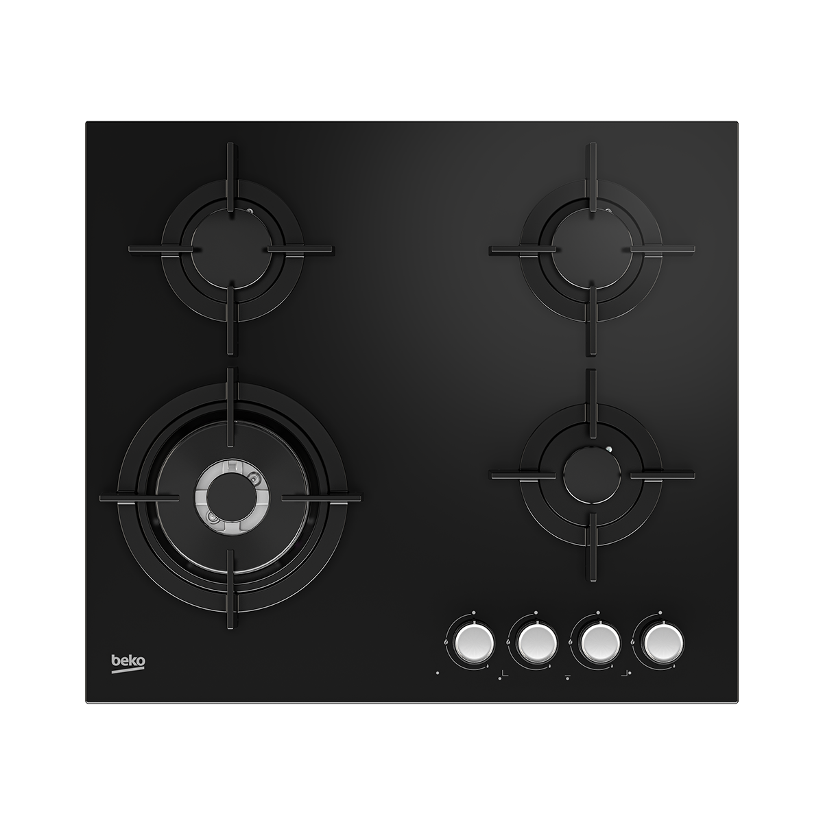 Plaque de Cuisson Gaz sur Verre Beko HCLW64222S – 60 cm